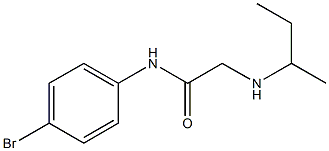 N-(4-bromophenyl)-2-(butan-2-ylamino)acetamide Structure