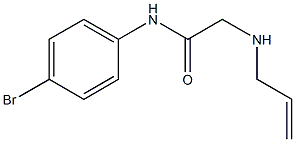 N-(4-bromophenyl)-2-(prop-2-en-1-ylamino)acetamide Struktur