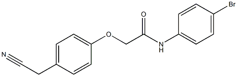 N-(4-bromophenyl)-2-[4-(cyanomethyl)phenoxy]acetamide Struktur