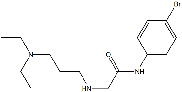 N-(4-bromophenyl)-2-{[3-(diethylamino)propyl]amino}acetamide Structure