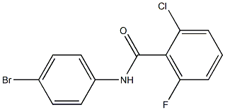 N-(4-bromophenyl)-2-chloro-6-fluorobenzamide Structure