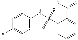 N-(4-bromophenyl)-2-nitrobenzene-1-sulfonamide Struktur