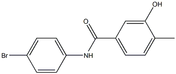 N-(4-bromophenyl)-3-hydroxy-4-methylbenzamide Struktur