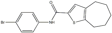 N-(4-bromophenyl)-4H,5H,6H,7H,8H-cyclohepta[b]thiophene-2-carboxamide 化学構造式