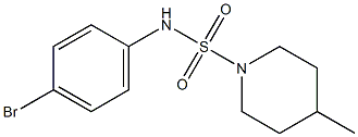 N-(4-bromophenyl)-4-methylpiperidine-1-sulfonamide Structure