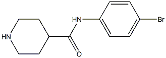 N-(4-bromophenyl)piperidine-4-carboxamide 结构式