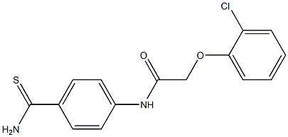 N-(4-carbamothioylphenyl)-2-(2-chlorophenoxy)acetamide