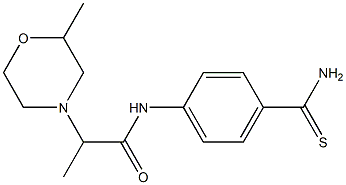 N-(4-carbamothioylphenyl)-2-(2-methylmorpholin-4-yl)propanamide|