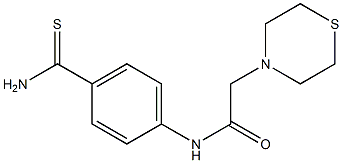  N-(4-carbamothioylphenyl)-2-(thiomorpholin-4-yl)acetamide