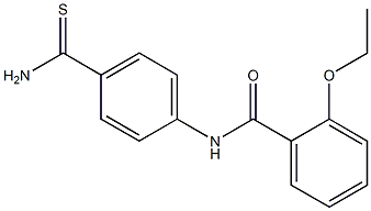 N-(4-carbamothioylphenyl)-2-ethoxybenzamide 化学構造式