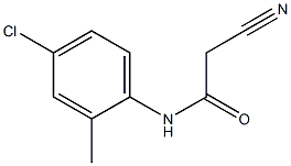 N-(4-chloro-2-methylphenyl)-2-cyanoacetamide Structure