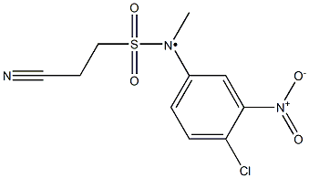 N-(4-chloro-3-nitrophenyl)-2-cyano-N-methylethane-1-sulfonamido Structure