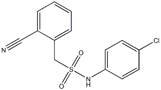 N-(4-chlorophenyl)-1-(2-cyanophenyl)methanesulfonamide Structure