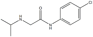 N-(4-chlorophenyl)-2-(propan-2-ylamino)acetamide,,结构式