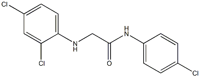 N-(4-chlorophenyl)-2-[(2,4-dichlorophenyl)amino]acetamide Struktur