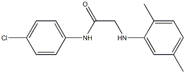 N-(4-chlorophenyl)-2-[(2,5-dimethylphenyl)amino]acetamide Struktur