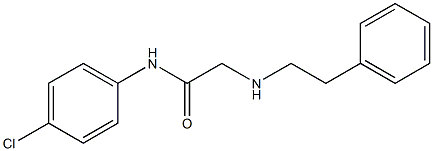 N-(4-chlorophenyl)-2-[(2-phenylethyl)amino]acetamide Structure