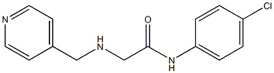 N-(4-chlorophenyl)-2-[(pyridin-4-ylmethyl)amino]acetamide 化学構造式