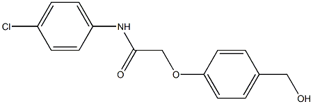 N-(4-chlorophenyl)-2-[4-(hydroxymethyl)phenoxy]acetamide 结构式