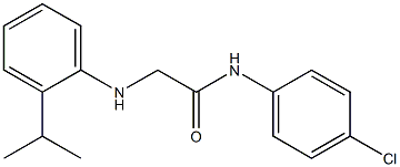 N-(4-chlorophenyl)-2-{[2-(propan-2-yl)phenyl]amino}acetamide Structure