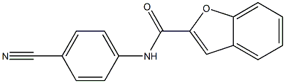 N-(4-cyanophenyl)-1-benzofuran-2-carboxamide Structure