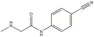N-(4-cyanophenyl)-2-(methylamino)acetamide,,结构式