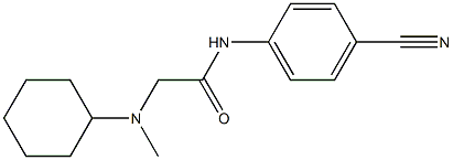 N-(4-cyanophenyl)-2-[cyclohexyl(methyl)amino]acetamide Structure