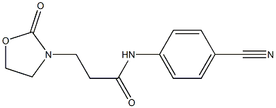 N-(4-cyanophenyl)-3-(2-oxo-1,3-oxazolidin-3-yl)propanamide