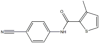 N-(4-cyanophenyl)-3-methylthiophene-2-carboxamide Structure