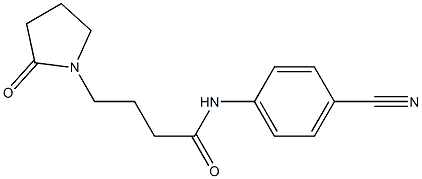 N-(4-cyanophenyl)-4-(2-oxopyrrolidin-1-yl)butanamide Structure