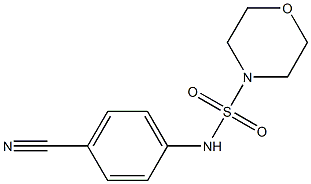 N-(4-cyanophenyl)morpholine-4-sulfonamide Struktur