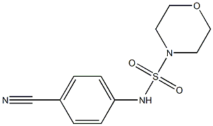 N-(4-cyanophenyl)morpholine-4-sulfonamide,,结构式