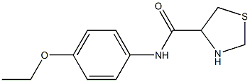 N-(4-ethoxyphenyl)-1,3-thiazolidine-4-carboxamide Struktur