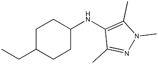 N-(4-ethylcyclohexyl)-1,3,5-trimethyl-1H-pyrazol-4-amine Structure