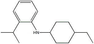 N-(4-ethylcyclohexyl)-2-(propan-2-yl)aniline Struktur
