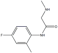 N-(4-fluoro-2-methylphenyl)-2-(methylamino)acetamide Structure