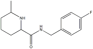 N-(4-fluorobenzyl)-6-methylpiperidine-2-carboxamide Structure