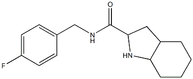  N-(4-fluorobenzyl)octahydro-1H-indole-2-carboxamide