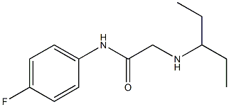  N-(4-fluorophenyl)-2-(pentan-3-ylamino)acetamide