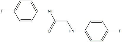 N-(4-fluorophenyl)-2-[(4-fluorophenyl)amino]acetamide Struktur