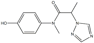 N-(4-hydroxyphenyl)-N-methyl-2-(1H-1,2,4-triazol-1-yl)propanamide