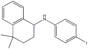 N-(4-iodophenyl)-4,4-dimethyl-1,2,3,4-tetrahydronaphthalen-1-amine Structure