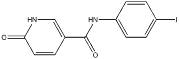 N-(4-iodophenyl)-6-oxo-1,6-dihydropyridine-3-carboxamide,,结构式