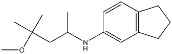 N-(4-methoxy-4-methylpentan-2-yl)-2,3-dihydro-1H-inden-5-amine,,结构式