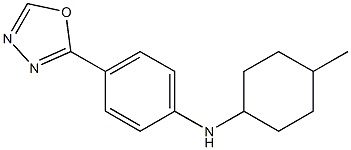 N-(4-methylcyclohexyl)-4-(1,3,4-oxadiazol-2-yl)aniline Structure