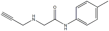 N-(4-methylphenyl)-2-(prop-2-yn-1-ylamino)acetamide,,结构式