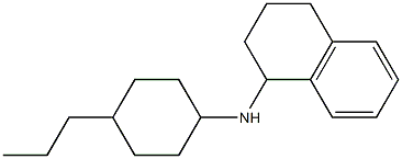 N-(4-propylcyclohexyl)-1,2,3,4-tetrahydronaphthalen-1-amine Structure