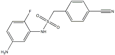 N-(5-amino-2-fluorophenyl)-1-(4-cyanophenyl)methanesulfonamide 结构式