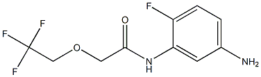 N-(5-amino-2-fluorophenyl)-2-(2,2,2-trifluoroethoxy)acetamide 化学構造式