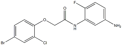  N-(5-amino-2-fluorophenyl)-2-(4-bromo-2-chlorophenoxy)acetamide